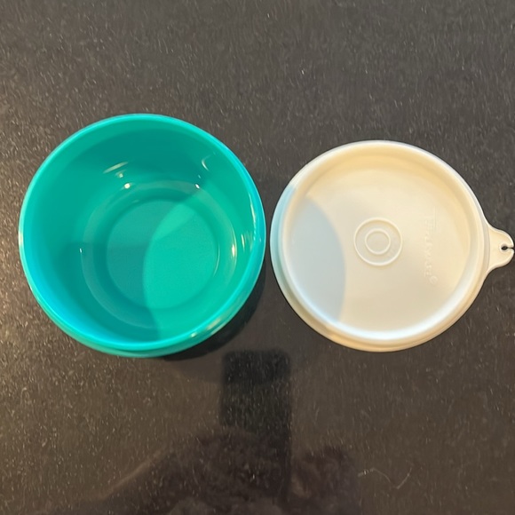 Vintage Tupperware Dusty Blue Divided Veggie / Fruit / Dip Snack Party Tray - Picture 11 of 14